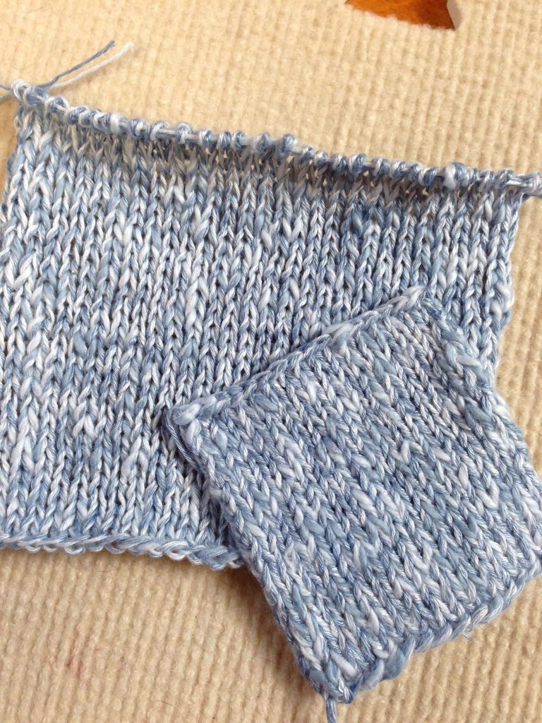 Preblocked swatch