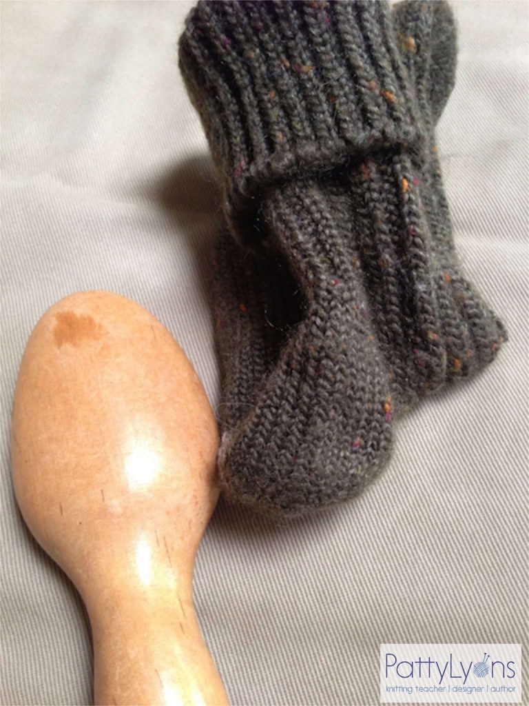 Swiss Darning (Duplicate Stitch) Sock Repair