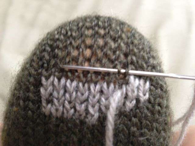 Duplicate Stitch Moving right to left