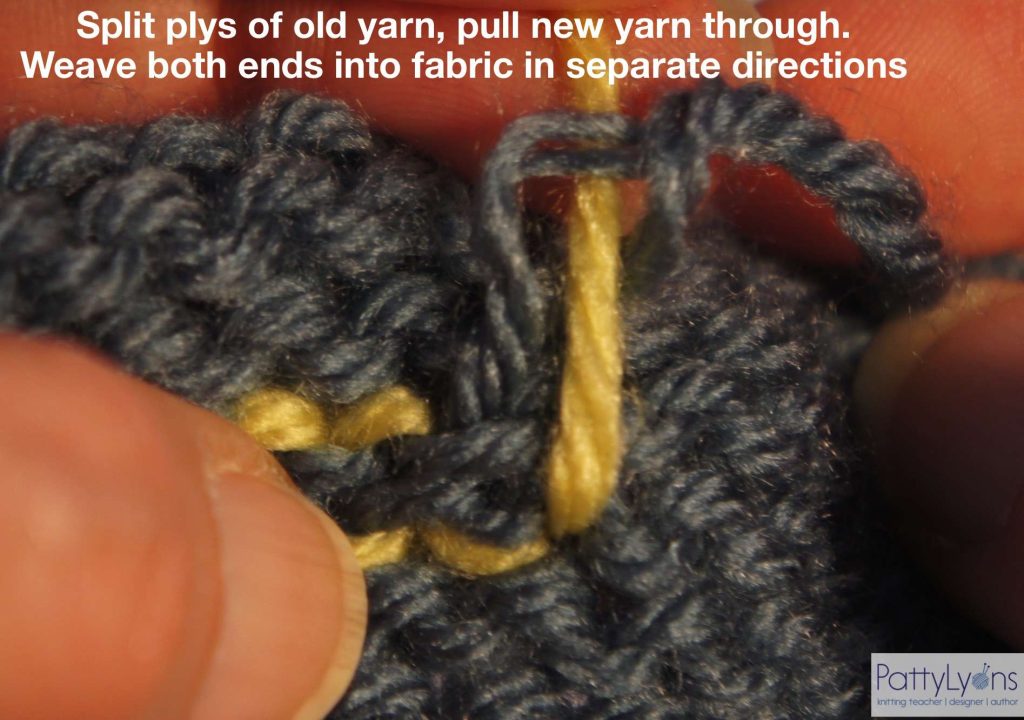 Swiss Darning Weave in Ends