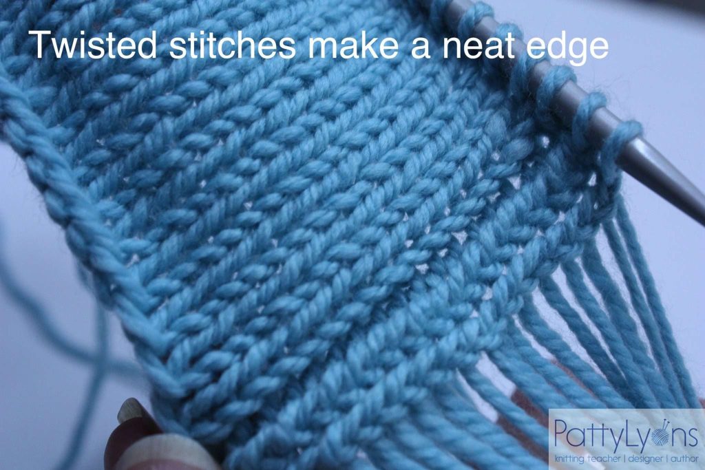 Gauge swatch in round