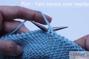 Gauge swatch in round