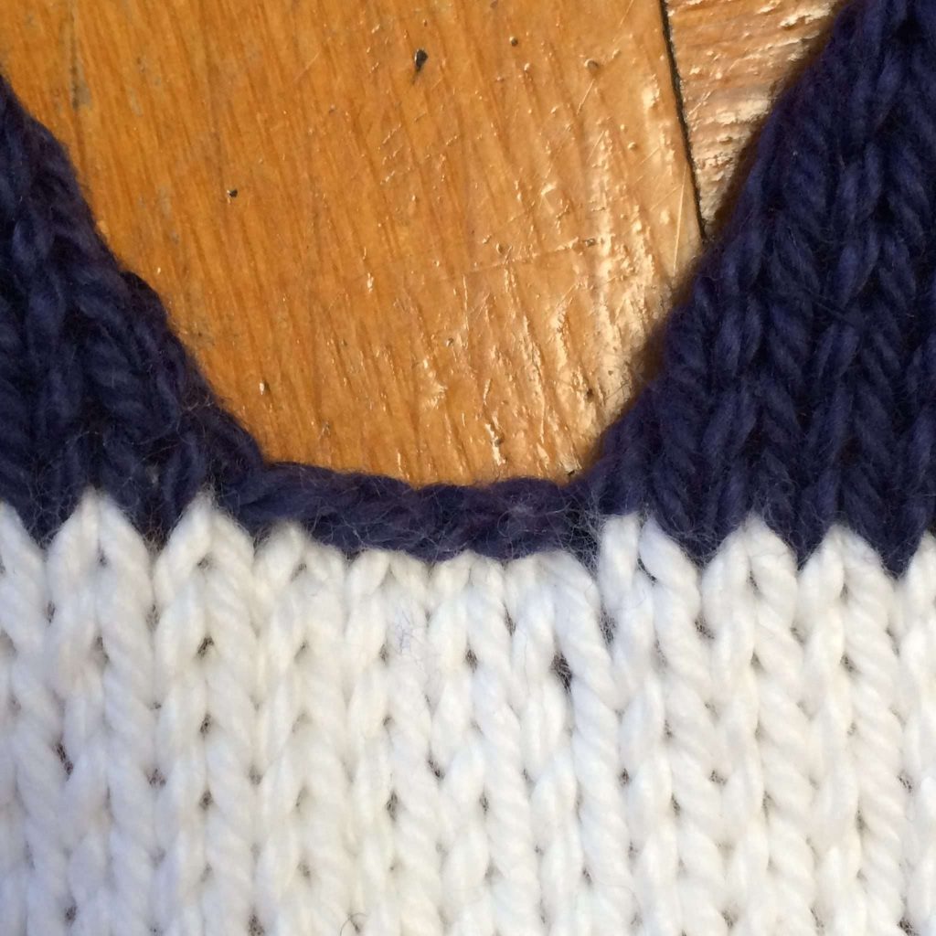 How to close the gap in knitting