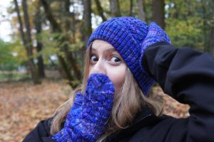 Grape Leaf Mittens & Hat